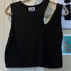 Target Future Collective Black Women's Cropped Top with Cutouts